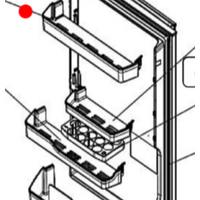 Mitsubishi Mitsubishi Fridge Upper Shelf MR-CX370EJ, MR-CX402EJ, MR-CX370EJ, MR-CX402EJ, MR-CGX370EP-A, MR-CGX370EPL-A, **87118 spare part