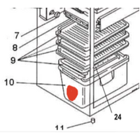 Mitsubishi Mitsubishi Fridge Veggie Bin MR-260U MR-260R MR-260X MR-260B MR-260 MR-260G MR-260T, *M42405 spare part