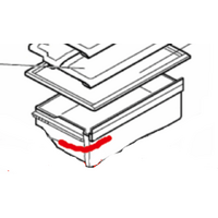 Mitsubishi Mitsubishi Fridge Veggie Bin MR-BF290B-A MR-BF325B-A MR-BF390B-A spare part