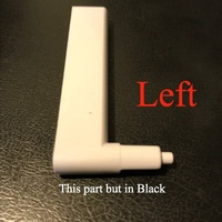 Nouveau Nouveau Ranghood Sleeve of Glass Left Side NRHE60SS , Black Part B001B spare part