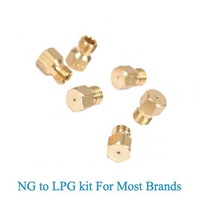 Universal Nozzle Gas Jet Conversion Kit for Natural Gas To Lpg Oven Cooktop - 6 Burner Set Nozzle Gas Jet Conversion Kit for Natural Gas To Lpg Oven Cooktop - 6 spare part