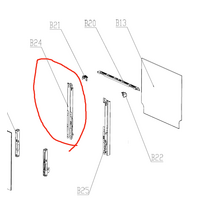 Everdure Omega and Everdure Oven Door Side Bracket Left OF6062WZ, *200049 spare part