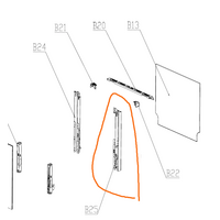 Everdure Omega and Everdure Oven Door Side Bracket Right OF6062WZ, *200048, spare part