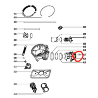 Omega Omega Dishwasher Wash Pump Holder Rubber ODW707XB, ODW702, ODW704, ODW507, ODW707, ODW717 spare part