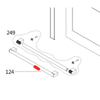 Omega Omega Oven Door Handle OO640X, OBO650X OO640X spare part