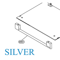 Omega Omega Oven Door Handle OO657X, OO6A1X spare part