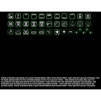 Universal Oven Control Panel Decal Sticker White Symbols Label 1W Oven Control Panel Decal Sticker White Symbols Label 1W spare part