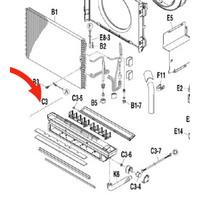 Panasonic Panasonic Air-Condition and Heat Pump Air Guide Lower Vane Assy CS-E18GFEW, CS-E12GFEW, CS-E9GFEW spare part