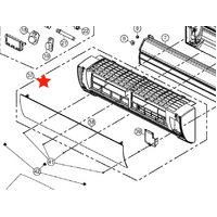 Panasonic Panasonic Air-Condition and Heat Pump Front Cover Or Panel Complete As You See In the Image spare part
