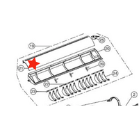 Panasonic Panasonic Air-Condition and Heat Pump Vane Louvre CS-E21DTES, CS-E18DTEW CS-E21DTES, CS-E15DTEW spare part