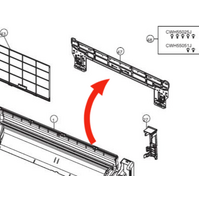Panasonic Panasonic Air-Condition Wall Installation Plate CS-RZ50VKRW-1 spare part