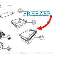 Panasonic Panasonic Freezer Bin Lower Bottom NR-BY552XSAU NR-BY552XWAU NR-BY602XSAU NRBY552XSAU NRBY552XWAU ***163820 spare part
