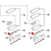 Panasonic Panasonic Fridge Half Shelf Left Side NR-BY552XSAU NR-BY552XWAU, NR-BY602XSAU NR-BY602XWAU spare part