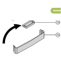 Panasonic Panasonic Fridge Half Shelf NR-BR34AMSAU, NR-BR34AMWAU, NR-BR34B, *3470-1 spare part