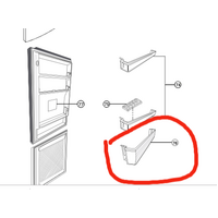 Panasonic Panasonic Fridge Shelf Bottle NR-BX418XS, NR-BX418VS, NR-BX418GW NR-BX468XS, NR-BX468VS, NR-BX468GW NR-BX41BXS, *4680 spare part