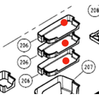 Panasonic Panasonic Fridge Up Or Middle Shelf On Large Door NR-D535XGWAU NR-D535XGSAU spare part