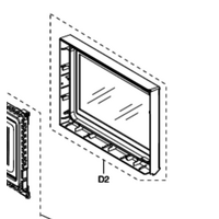 Panasonic Panasonic Microwave Cutter Door Frame and Glass NN-CF781S Lu, NN-CF770M spare part
