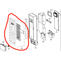 Panasonic Panasonic Microwave Switch Membrane NN-ST655WQPQ, ST-665W, White spare part
