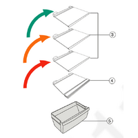 Panasonic Panasonic Shelf Glass Top Or Middle NR-BR34AMSAU, NR-BR34AMWAU, NR-BR34BPSAU spare part