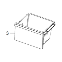Samsung Samsung Freezer Basket Lowest SRL325DMB, SFP346RS SRL326NW SRL304NW, SRL335NLS spare part