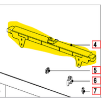Miele Miele Oven Door Top Vent 1061660 H2861BP H 2861 BP 11318060 spare part
