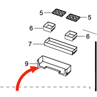 Samsung Samsung Fridge Door Bottle Shelf SRL325DMB, SRL336NW SRL325DMB SRL335NLS spare part