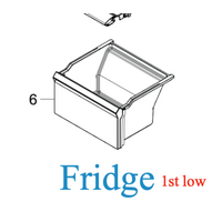 Samsung Samsung Fridge Lowest Drawer Bin SRS674DLS, SRS694NLS, RS62R5011M9/SA spare part