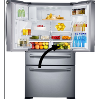 Samsung Samsung Fridge Veggie Bin Right Side SRF679SWLS spare part