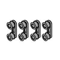 AEG Simpson Westinghouse AEG Electrolux Dishwasher Rollers Rail Support DSF6305X, WSF6602WR, WSF6602XR, F99015IM0P/AU,***970009 spare part