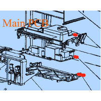 Smeg Smeg Dishwasher Power Controller Board Pcb Timer DWAU149XN, DWAU149XO, *1599 spare part