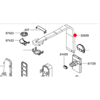 Smeg Smeg Dishwasher Upper Spray Arm Duct Housing , Alim.Hose Upper Spray 08 spare part
