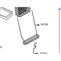 Smeg Smeg Fridge Freezer Defrost Element Heater SRA20X spare part
