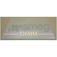 Smeg Smeg Fridge Glass Shelf Top Veggie Bin FAB32P4, FAB32OS6, FAB32AZ6, 526MM X 333MM X 4MM *0526 spare part