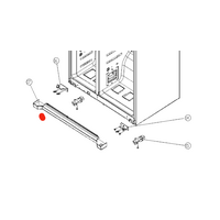 Smeg Smeg Fridge Kick Panel Toe Grill Plate Kick SR610NE spare part