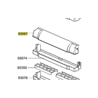 Smeg Smeg Fridge Lid Dairy Shelf FAB50RAP-1, FAB50B, FAB50PS, FAB50P, *2874 spare part