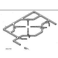 Smeg Smeg Oven and Gas Cooktop Trivet Left Side PGA64 spare part