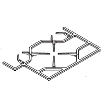 Smeg Smeg Oven and Gas Cooktop Trivet Right Side PGA64GKIC64, Gkoc, GKOC64NLK, PGA64, PGD64, PGD64F, PGF64, PGF64BE, PGF64F, PGF64F spare part