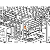 Smeg Smeg Oven Bottom Panel Cover for Under of Lower Bake Element SNZ91MFX, SUK91MF spare part