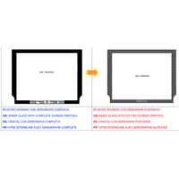 Smeg Smeg Oven Inner Glass A5-5, A5-8, Larger Oven Door 772532148 spare part