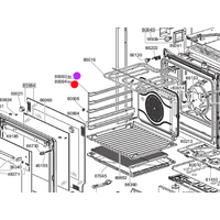 Smeg Smeg Oven Side Rack Shelf Right Side SFP125-1, C6GMXA8, C6GMX, C6GVXA8, SAP399X8, DOSCA36X spare part
