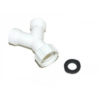 Universal Universal Two Hoses into One Connector for Washing Machines - C00009416 Universal Two Hoses into One Connector for Washing Machines - C00009416 spare part