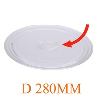 Whirlpool Whirlpool Indezit Microwave Glass Turntable Plate, 280MM spare part
