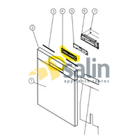 PN: H0120802628C CONTROL PANEL FOR HAIER DISHWASHER | HDW153G3X