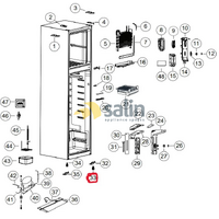 PN: HR05X01143 ADJUSTABLE FOOT FOR HAIER REFRIGERATOR | HRF360TW2 HRF360TW