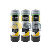 Universal 3 x Zip Gas 91295 Sparkling Water Disposable Food Grade CO2 Bottle Billi 996911 spare part