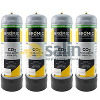 Universal 4 x Zip Gas 91295 Sparkling Water Disposable Food Grade CO2 Bottle Billi 996911 spare part
