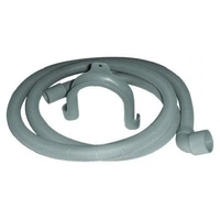 Hotpoint WASHING MACHINE DISHWASHER DRAIN HOSE 29MM - 22MM 2MTR DWH54 90 DEG END spare part