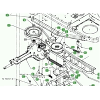PIX FITS BOLENS RIDE ON MOWER BL125/76T 75404038 TRANSMISSION BELT NO 52 spare part