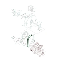 PIX TP150 LINDDANA MOBILE WOODCHIPPER PAIR OF PIX FLYWHEEL DRIVE BELTS 20040625 spare part