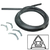 Universal UNIVERSAL 4 SIDED RUBBER OVEN COOKER DOOR SEAL 196CM & ROUNDED CORNER CLIPS 087 spare part